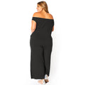 Plus Size Off-Shoulder Wide Leg Jumpsuit - Bellatrix